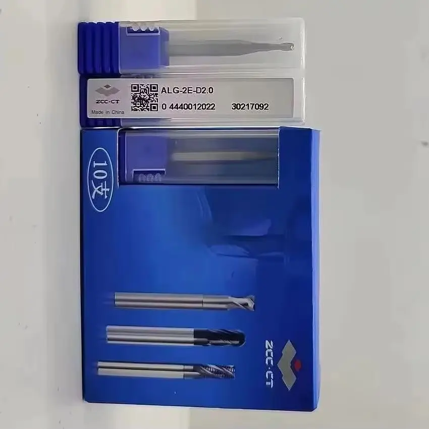 ALG-2E-D2.0 ZCC.CT ALG-2E Two edge straight shank flat end milling cutter Φ2.0*4*6*50 2T 2 Flutes Flat End Mills 2F end mills