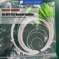 Cabo do divisor da fibra ótica, único modo, 1x4, 1x8, 1x16, g657a1, lszh, pvc, plc, 10pcs