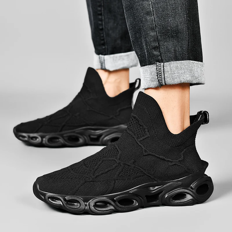 

Men's Breathable Casual Sneakers Luxury Trainer Fashion Loafers Comfortable Running Shoes Race Tenis