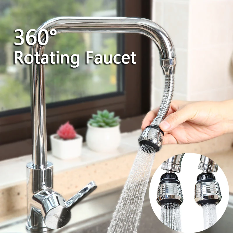 

360° Adjustment Kitchen Faucet Extender Dual Mode Water Saving Pressurize Faucet Extender Filter Sprayer Kitchen Accessories