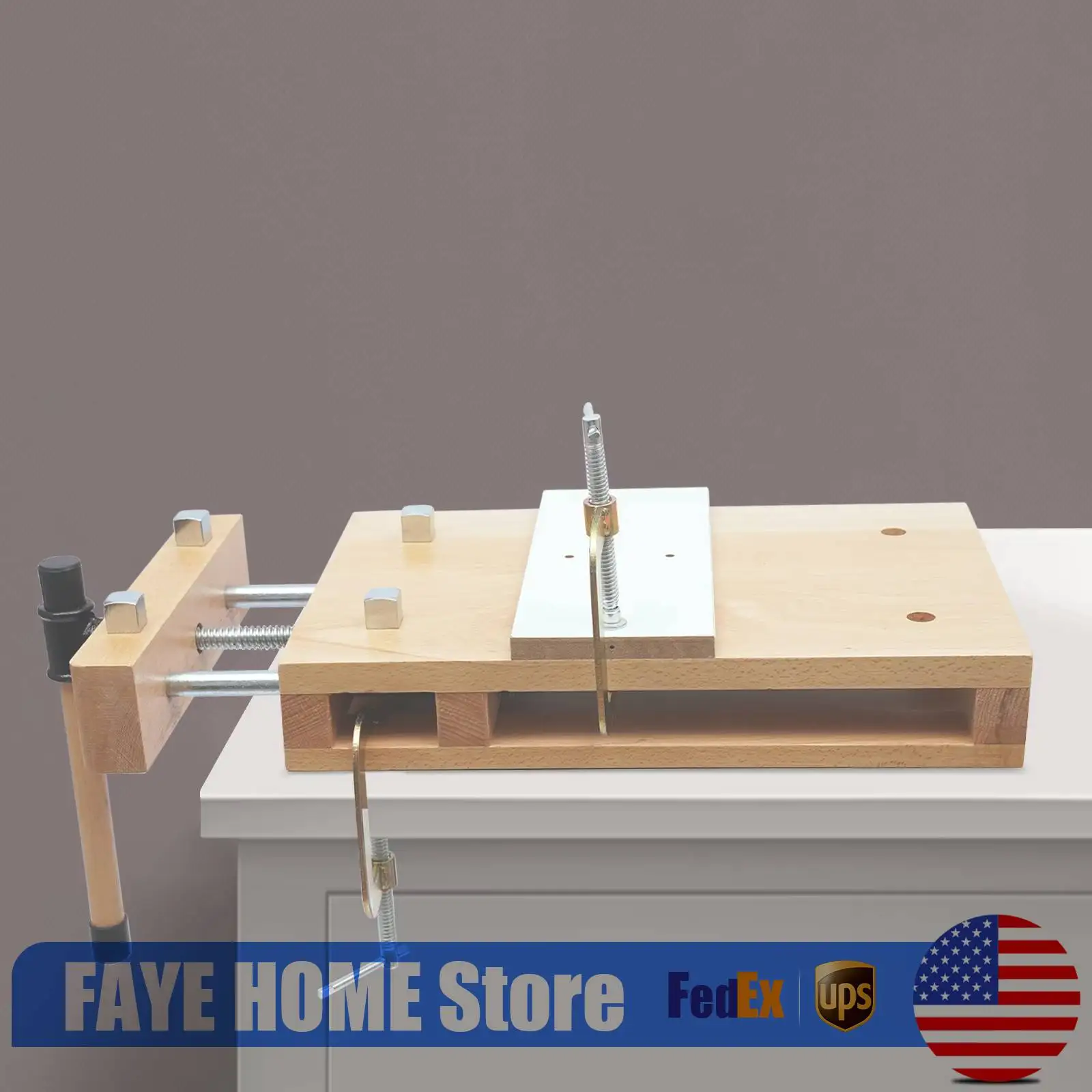 

Многофункциональный верстак, мобильный деревянный верстак с тисками, сверхпрочный деревообрабатывающий стол для домашней мастерской