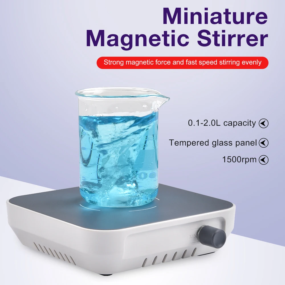 2L Digital Display Magnetic Stirrer 300-1500RPM Lab Equipment Magnetic Agitator Magnetic Mixer With Stir Bar EU Plug