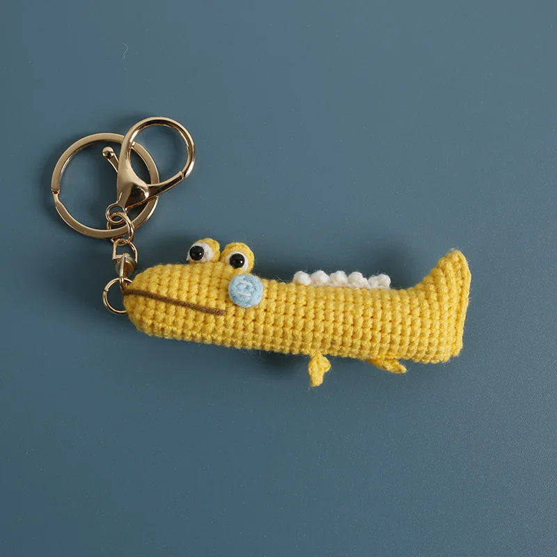 

Забавный крокодиловый дизайн, вязаный крючком брелок ручной работы, вязаный мультяшный крокодиловый кукла, брелоки, вязаный кальмар, милые брелоки, оптовая продажа