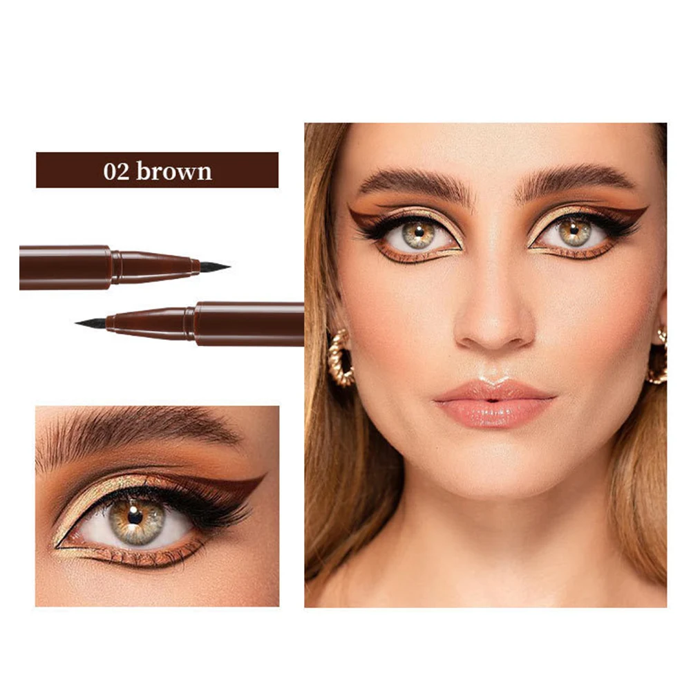 Penna per Eyeliner liquido opaco impermeabile Ultra-sottile di lunga durata Red Black Eye Liner penna per Eyeliner liscia ad asciugatura rapida trucco coreano