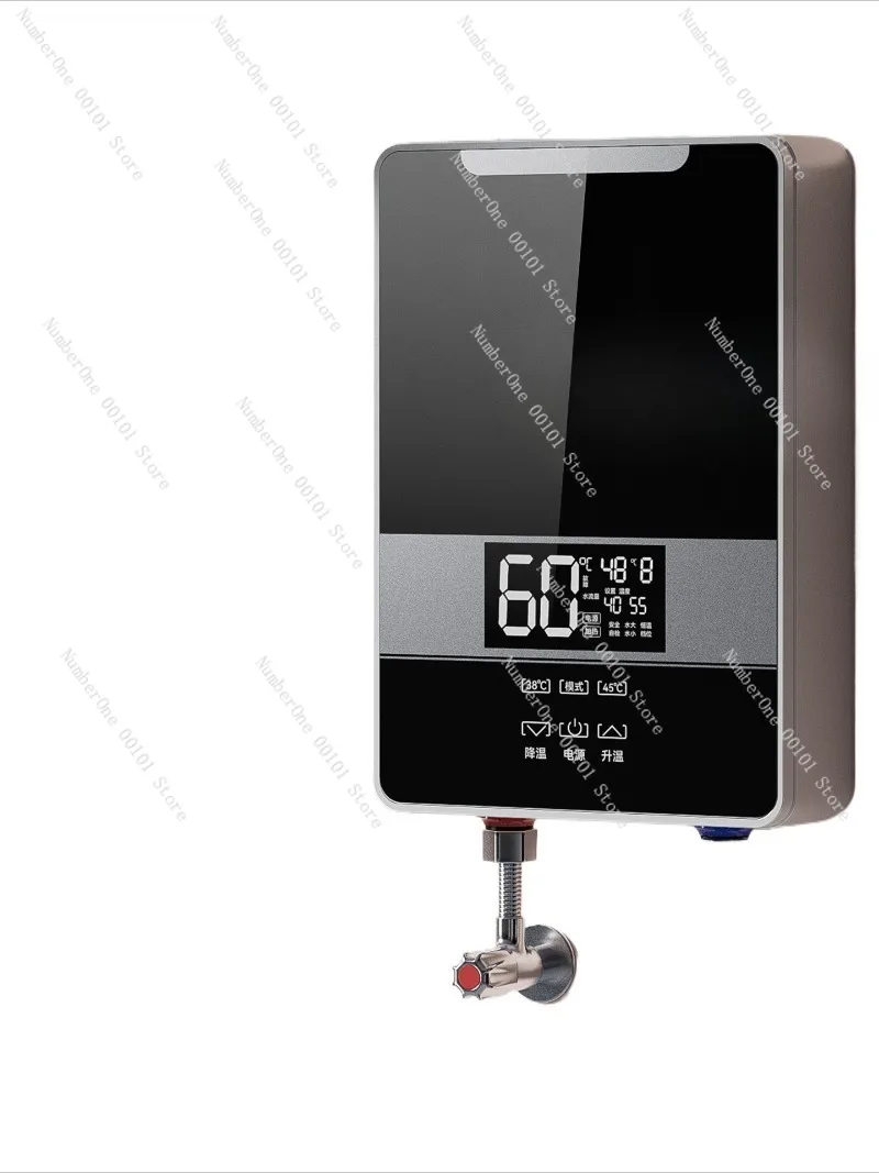 Calentador de agua eléctrico instantáneo para uso doméstico, pequeño calentador de agua automático para calentamiento rápido y temperatura constante
