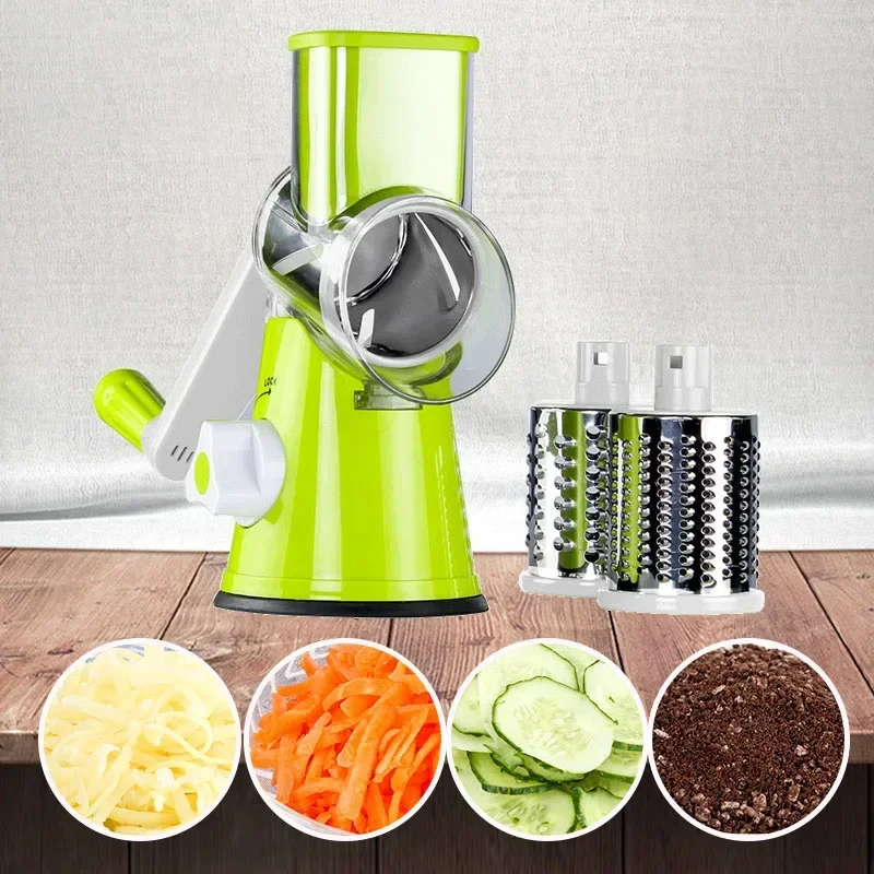 Multifunctional Rotating Vegetable Grater, Vegetable Cutter, Fruit Machine, Potato Cutter, Kitchen Chopper Gadget