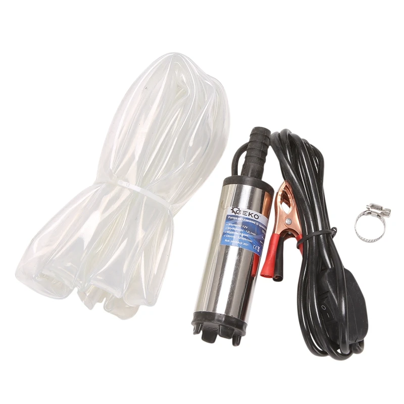 

12V DC Oil Pump Electric Submersible Oil Pump Electric Oil Pump With 3Meter Pipe 2.5Meter Line