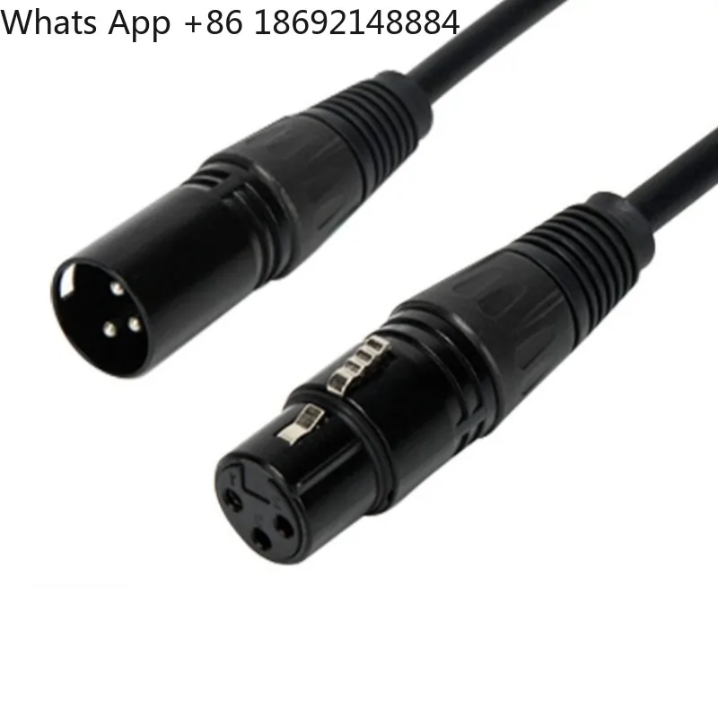 Computer audio cable, male to female DM512 cable, power amplifier, 3-hole audio cable