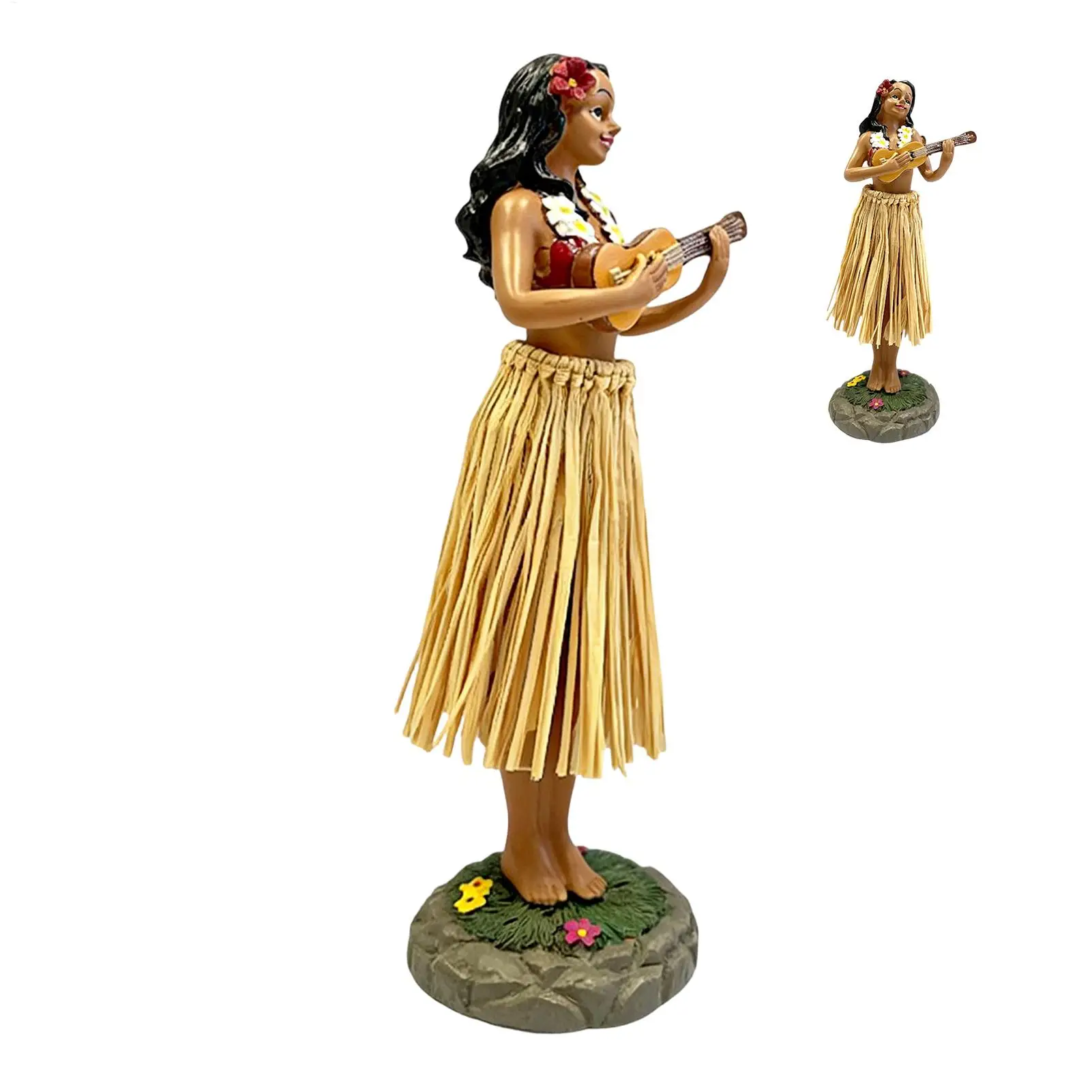 Hawaiian Dancer Dashboard Automotive Interior Decor Center Console Figurine For Women Men Drivers Collectors Tourists Sedans