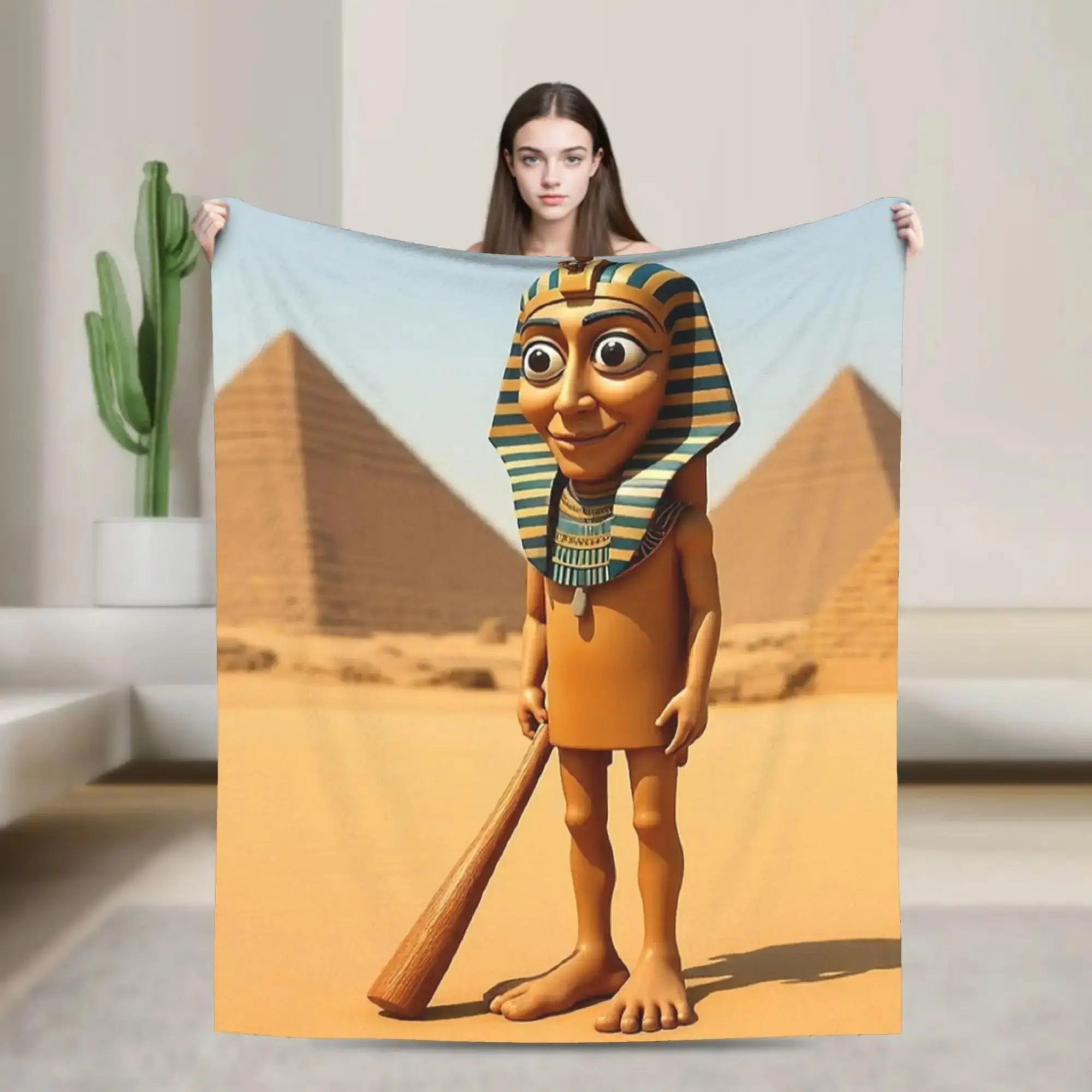 

Плед-покрывало Tung Tung Tung Sahur из фланели, пирамидальный, зимний, супертеплый, для детской спальни, дивана, кровати