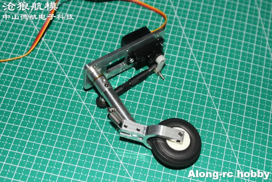 Carrello di atterraggio inginocchiato anteriore o posteriore da 70-90mm e giro con Servo 12g adatto per modelli RC aereo RC EDF JET Plane parte fai