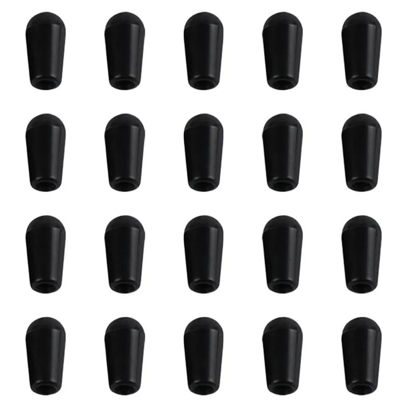 20 Peças de Pontas de Chave Seletora para Guitarra Telecaster, Métrica M3.5/M4, para Chave Seletora de 3 Posições, Pretas