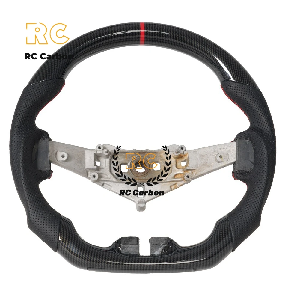 

Hydro-Dip Carbon Fiber Steering Wheel Preforated Leather Red For Jeep Wrangler JK/JKU Rubicon Gladiator 2011- 2017