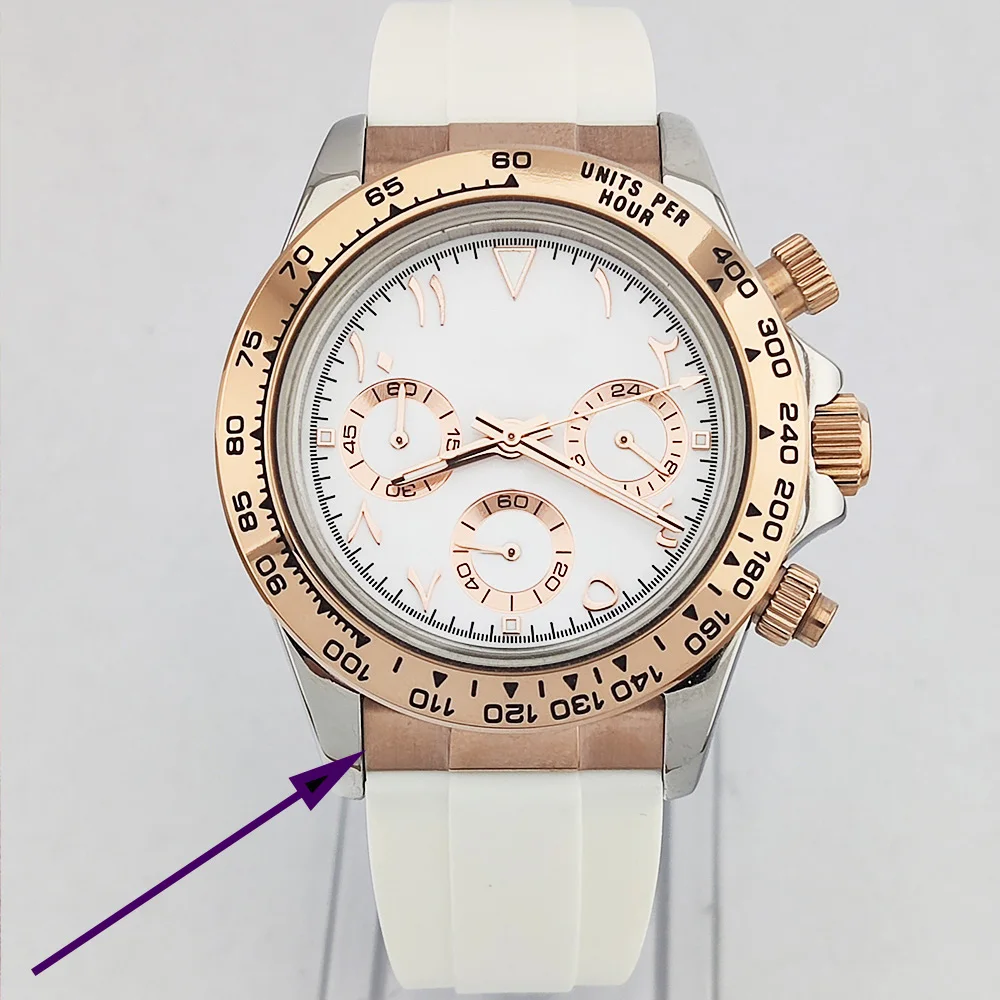 อุปกรณ์เสริมนาฬิกา ความกว้าง 20 มม. สายนาฬิกายาง สแตนเลส สายดําน้ํา เครื่องมือผู้ชาย เหมาะกับกรณี GMT การเชื่อมต่อวงนาฬิกา