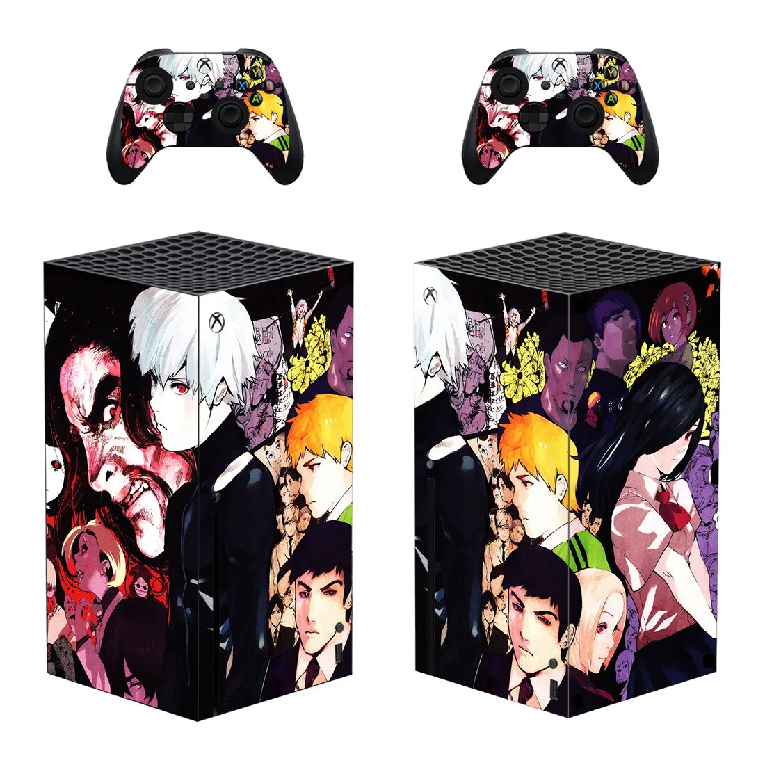 Tokyo Ghoul  Style Xbox Series X Skin Sticker for Console & 2 Controllers Decal Vinyl Protective Skins Style 1