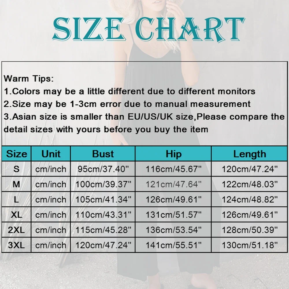 Casual Suspender Overalls for Women Sleeveless Straps Jumpsuits Summer Wide Leg Loose Rompers Long Pants Ladies Casual Jumpsuit