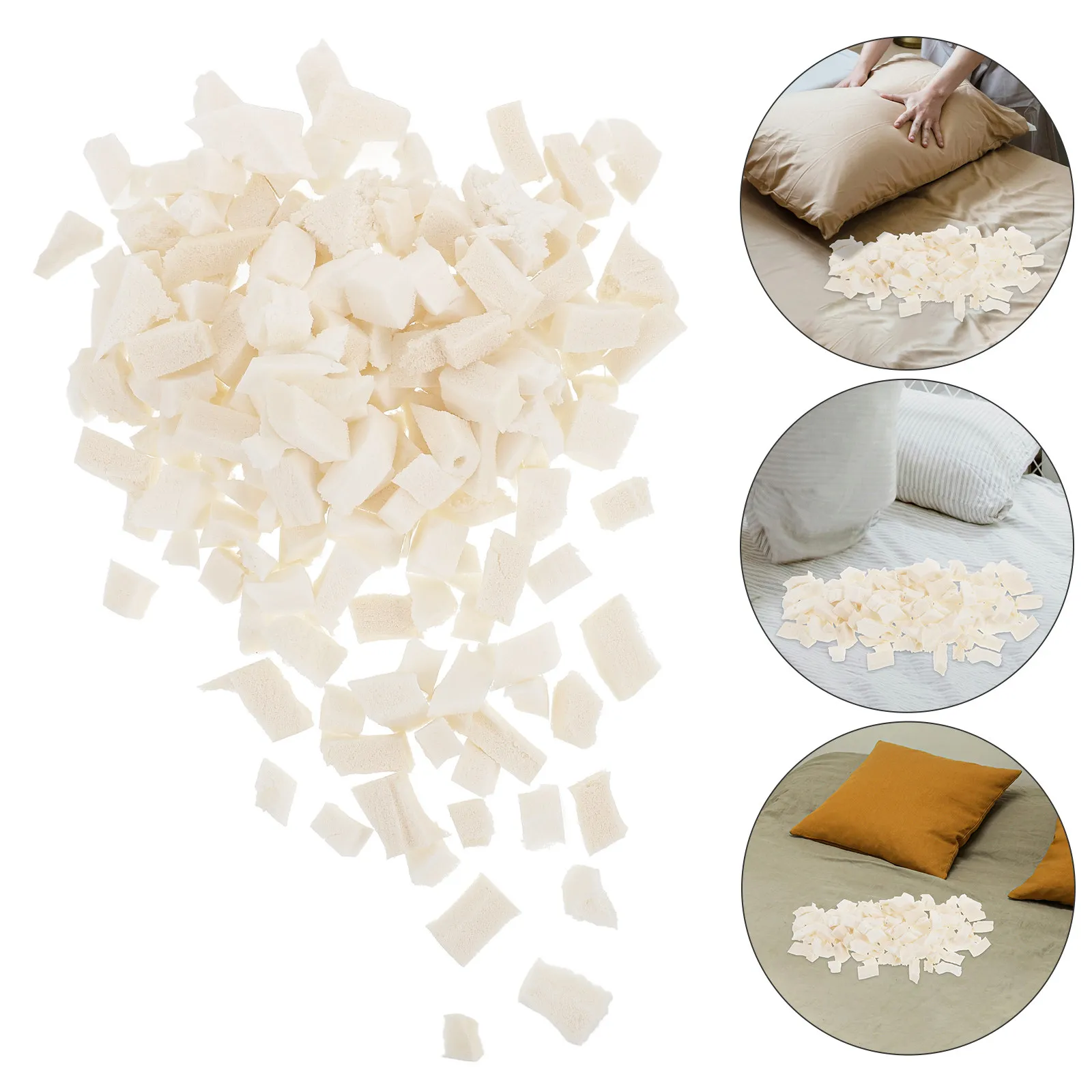 1 Set Breathable Latex Fillers Comfortable Bean Bag Filling Latex Beads Couch Cushion Pillow Stuffing Dog Bed Decorative Fillers