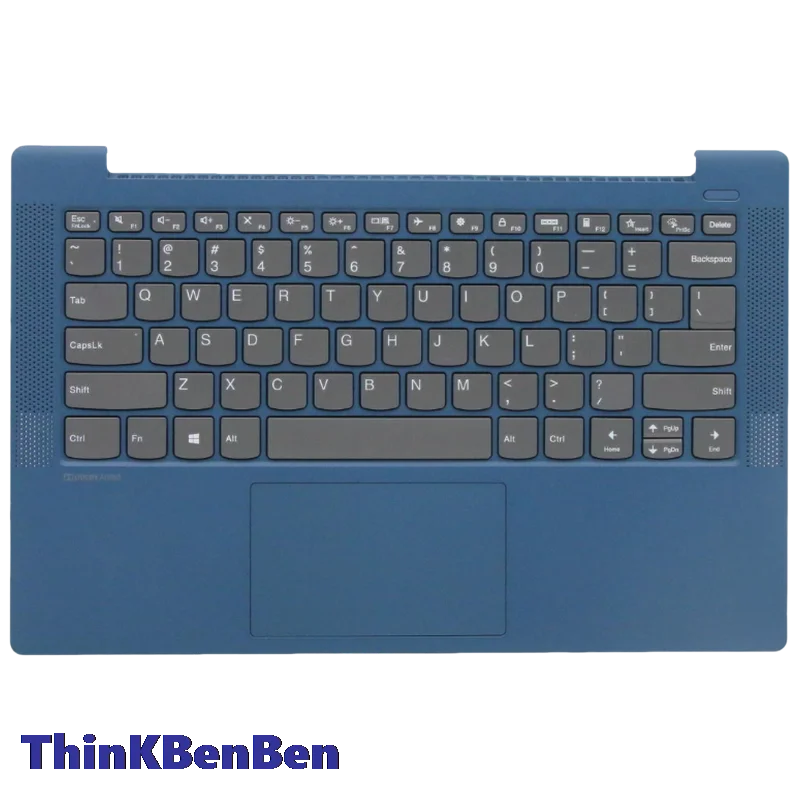 US English Blue Keyboard Upper Case Palmrest Shell Cover For Lenovo Ideapad 5 14 14IIL05 14ARE05 14ALC05 14ITL05 5CB0Y88604