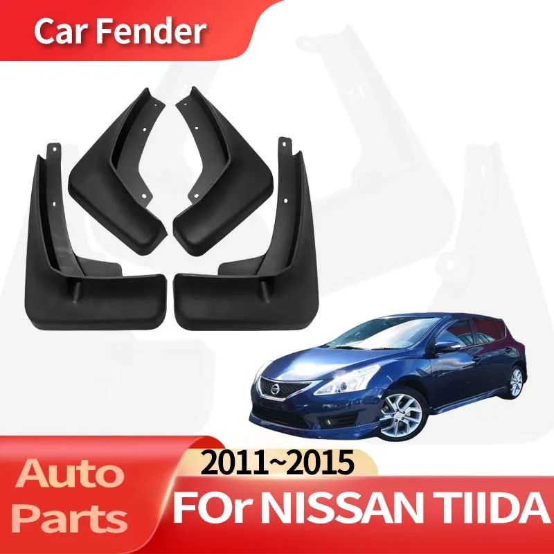 

Auto Accessories For Nissan Pulsar 2011~2015 C12 Tiida Car Fender Anti-sand Splash Mud Guard Skin Punch-free Installation Tools