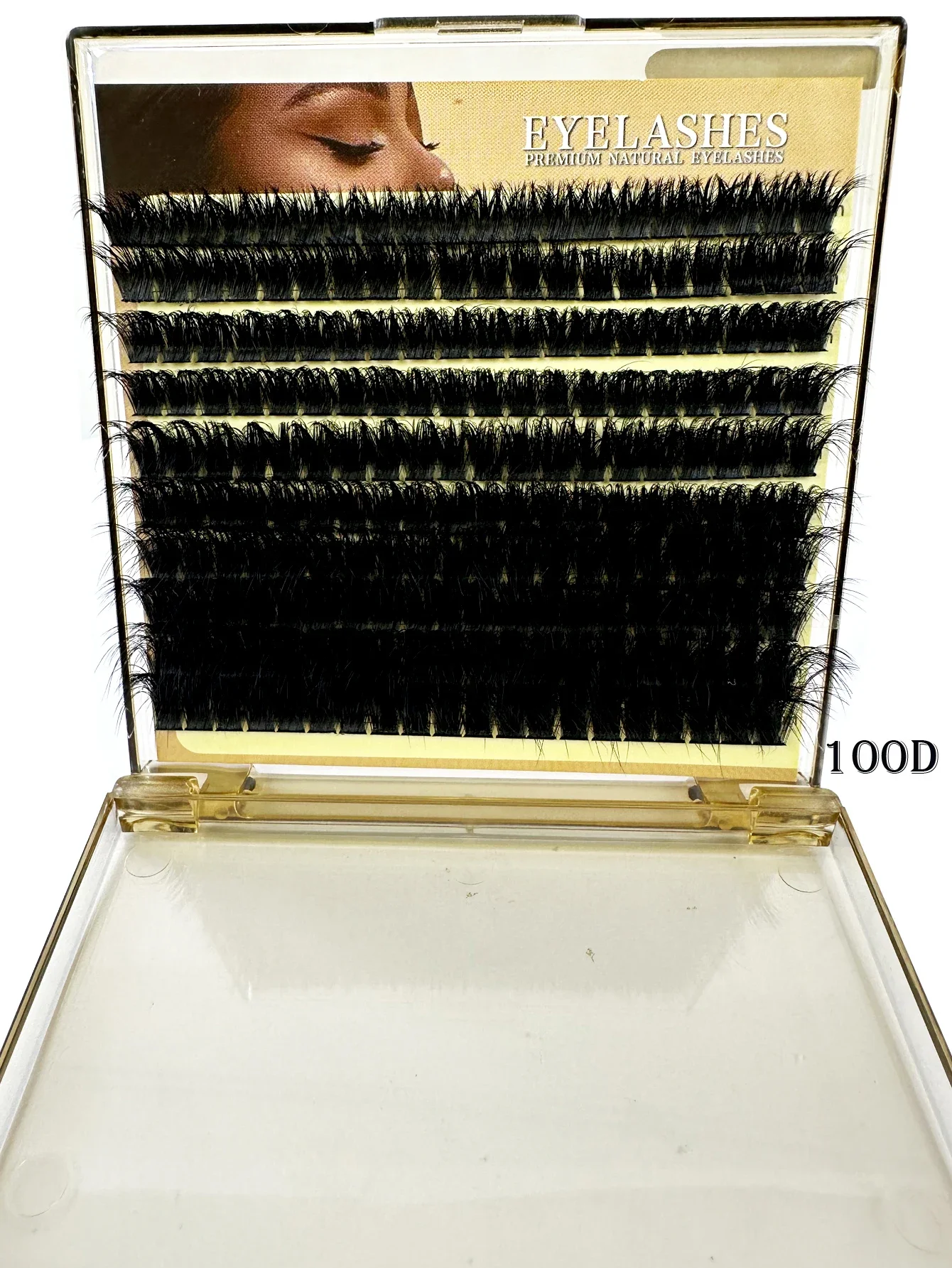 HBZGTLAD Flauschige, dicke Wimpernbüschel für DIY-Wimpernverlängerung, MIX D-Curl Wimpernbüschel, Wispy Einzelwimpern-Extensions – Detail 5