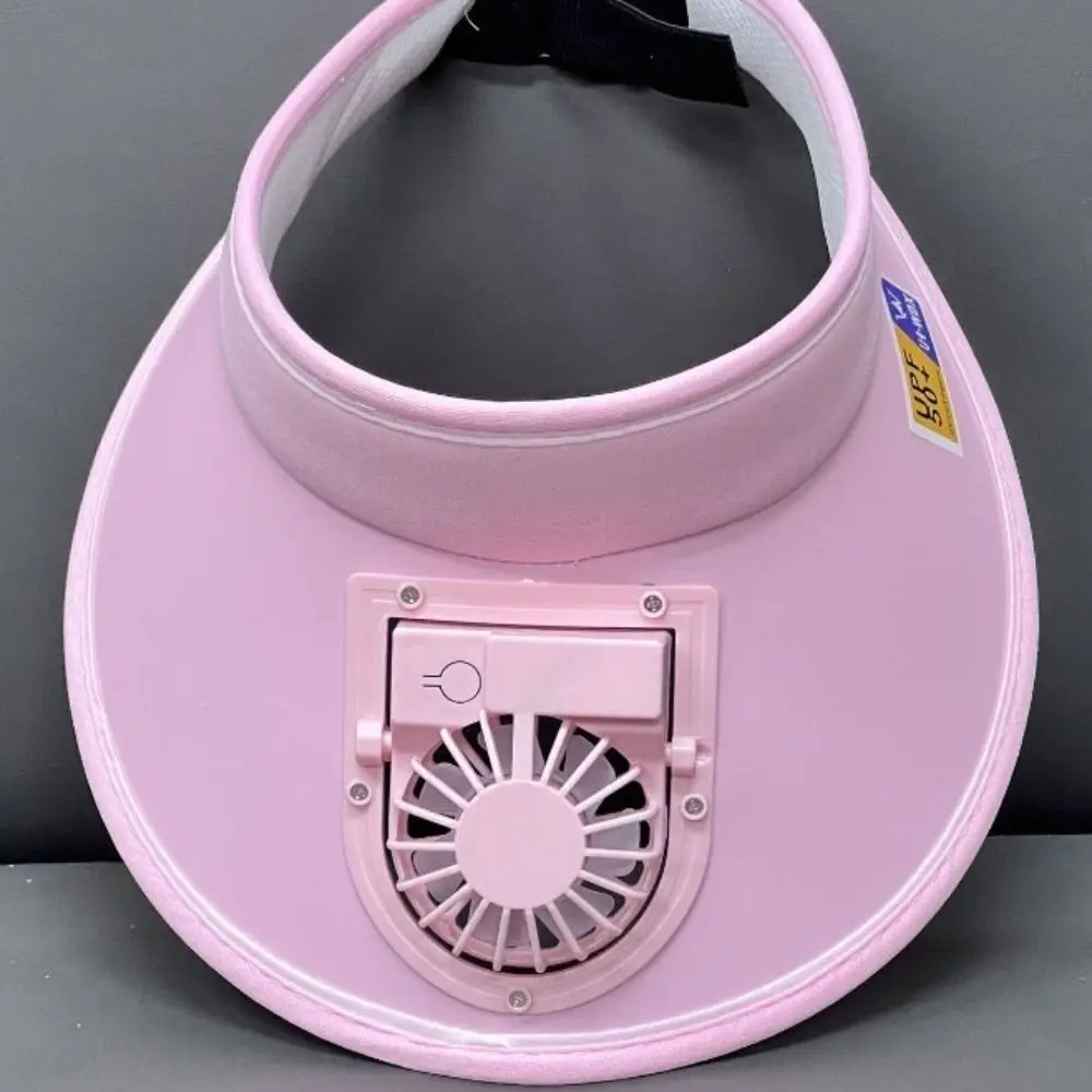 

Portable With Fan Fan Sun Hat Breathable UV Protection Panama Cap Adjustable Summer Beach Hat Men Women