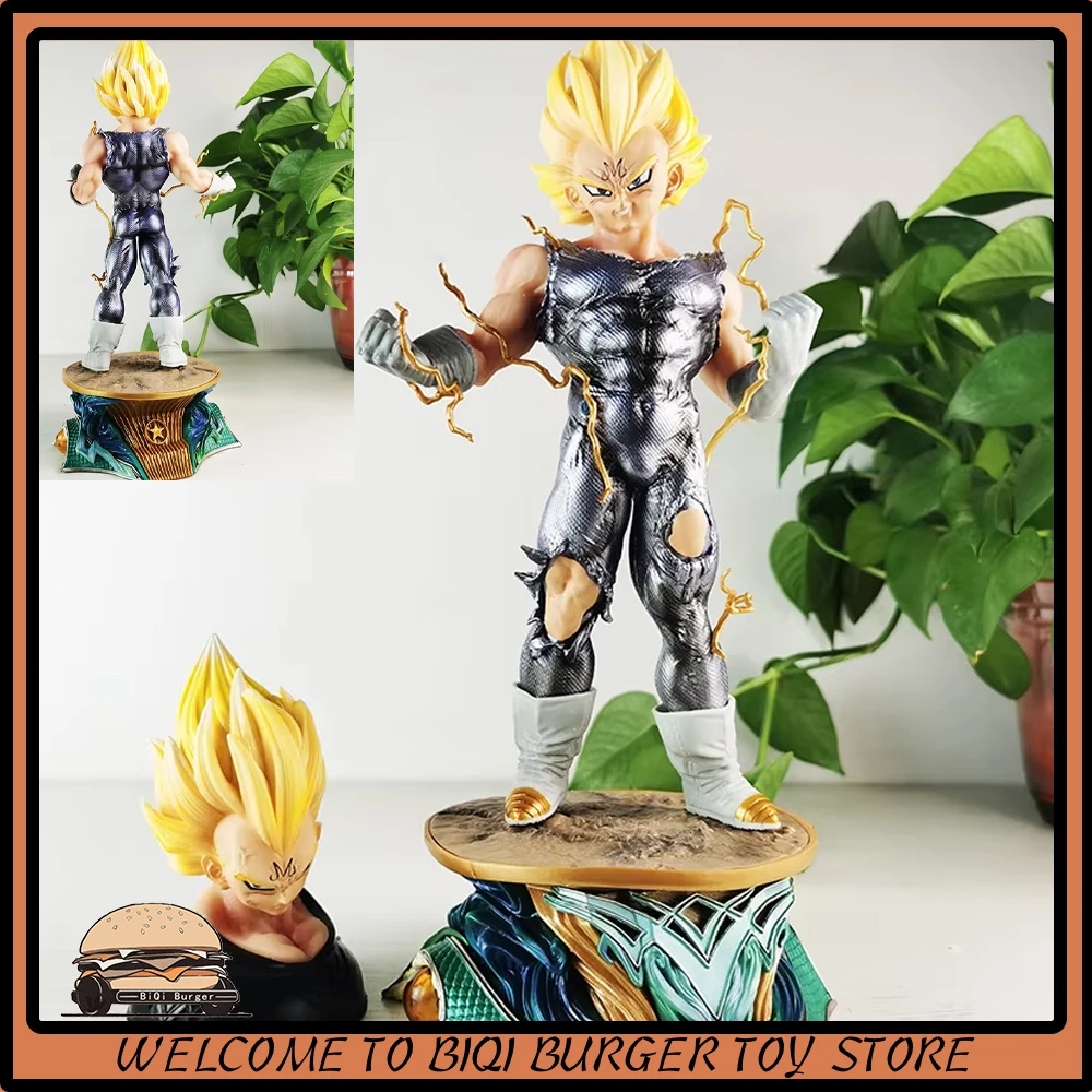 Dragon Ball Anime Figure Vegeta Iv Figure 34cm Enchantment Vegeta Figurine Model Statue Doll Collection Decoration Toys Kid Gift