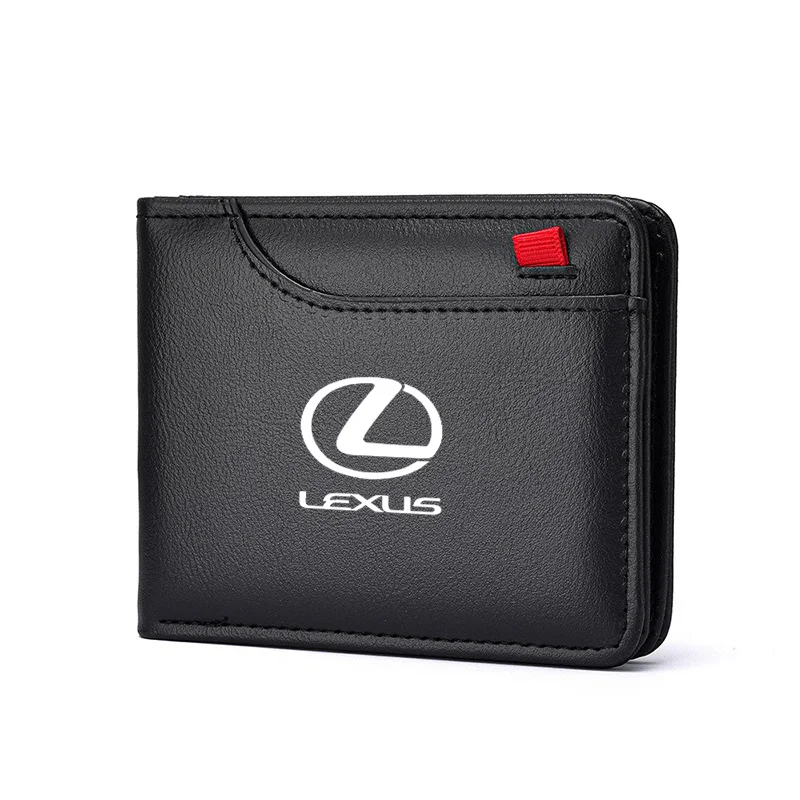 【新品】スマートミニウォレット LEXUS PU Leather Men's Wallet Car Driver License Case Card Holder For