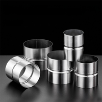 Stainless Steel Pipe Joint Straight Pipe Adapter 51mm 60mm 63mm 70mm 76mm 80mm 90mm 102mm Round Extend Connection Pipe Fittings