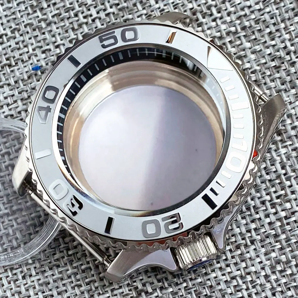 Obudowa zegarka do nurkowania 41mm SKX007, bransoleta, szkło szafirowe bomba, wodoszczelność 200m, przezroczysty dekiel, koronka 3.8, pasuje do mechanizmów NH35 NH36