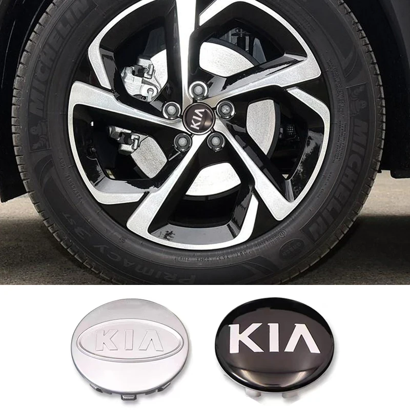 4pcs/Lot 58mm T60 Refitting Car Wheel Center Caps Hub Center Covers For Kia K2 K3 K5 Sorento Sportage Car Accessories