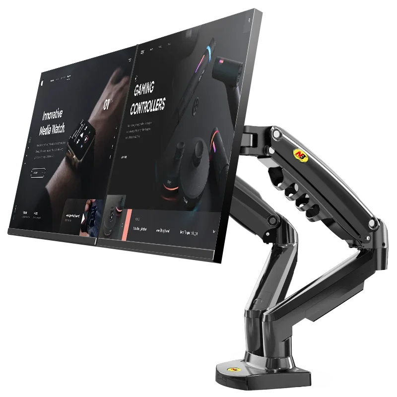 

dual-screen monitor bracket, computer and notebook combination, no punching up and down the screen, universal lifting desktop NB
