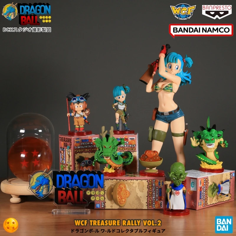 In Stock Bandai Dragon Ball Wcf Treasure Series 2 Sun Wukong Bulma Divine Dragon God Ornament Gift