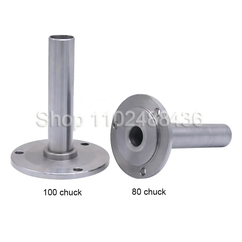 Spindle Shaft Diameter 25mm Through Hole 18mm/22mm Chuck Flange Back Plate Base Adapter 80mm/100mm