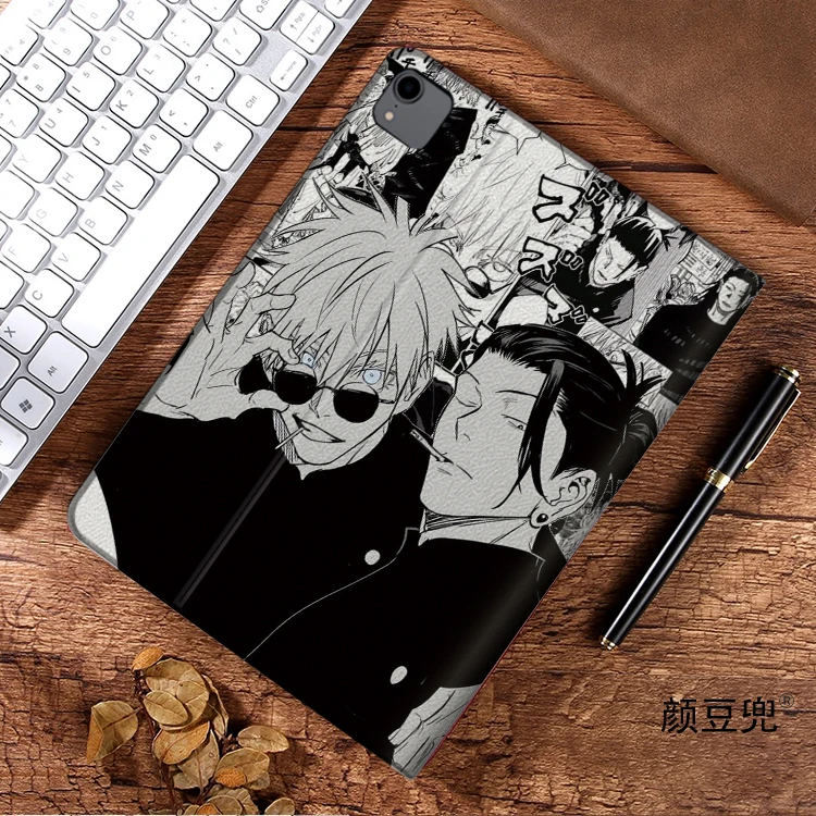 Satoru Gojo Anime Jujutsu Kaisen dla iPad Air 4 5 10.9 Mini 5 6 pokrowiec luksusowy silikon dla Pro 12.9 11 10.5 9.7 cala dla iPad 10.