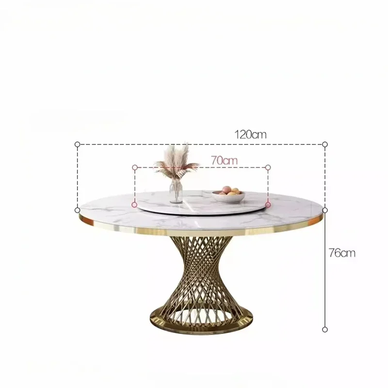 

Gold Marble Coffee Table Kitchen White Console Living Room Mobile Center Marble illas Para Comedor Furnitures