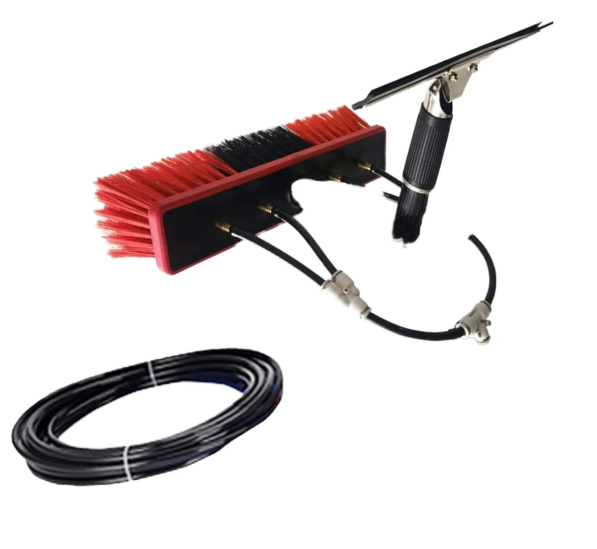 Customize Length Telescopic Extension Pole Carbon Fiber Aluminum Alloy Telescopic Tube Cleaning Brush For Household Cleaning