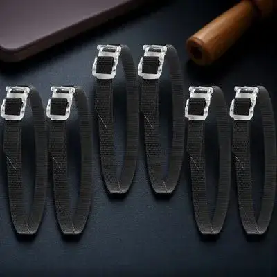 

6 Pcs Pedal Straps for Exercise Bike Cycling Toe Clip Durable Metal Plastic Anti-skid Gym Accessories