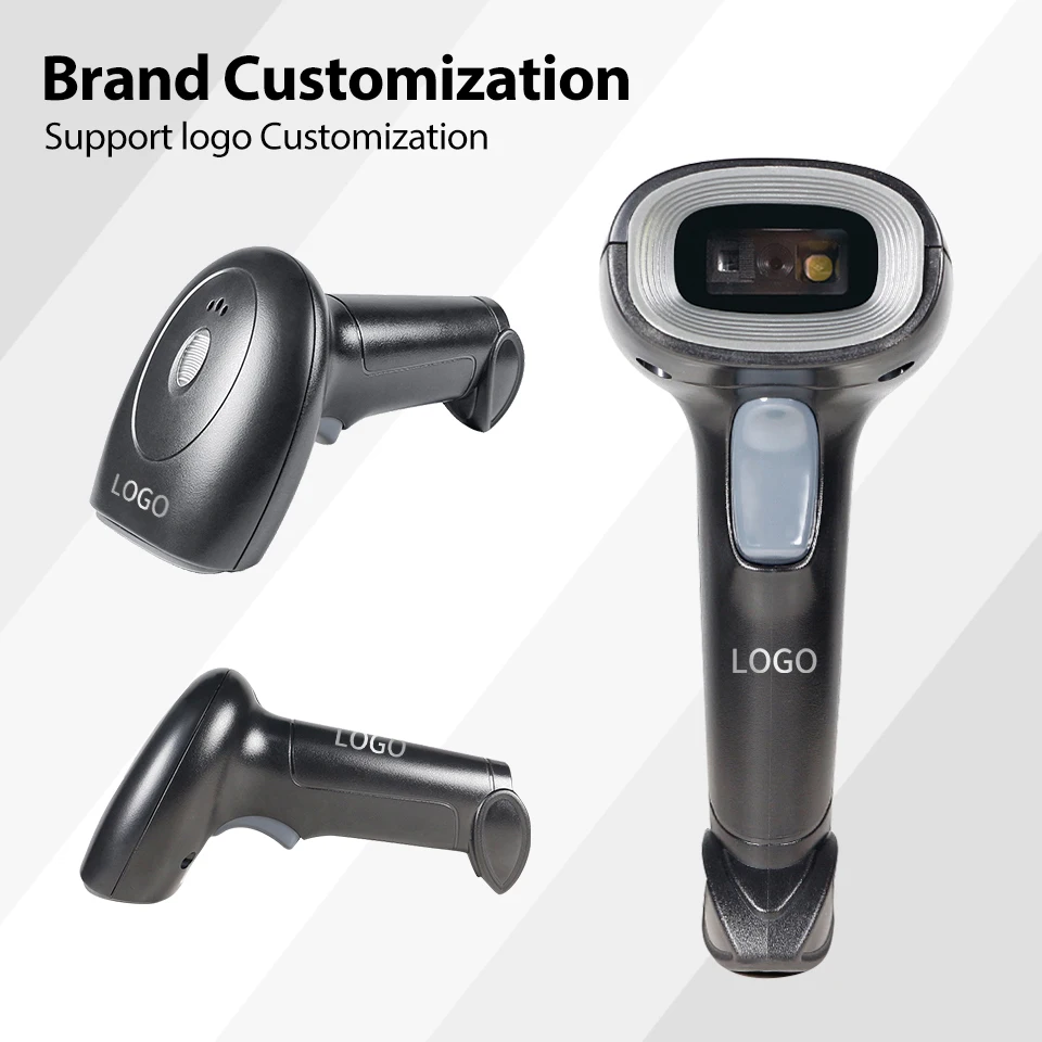 Draadloze USB QR-codescanner 2D barcodelezer CMOS-beeldsensor PDF417 Ondersteuning telefoon MAC-scherm Bekabelde barcodelezer