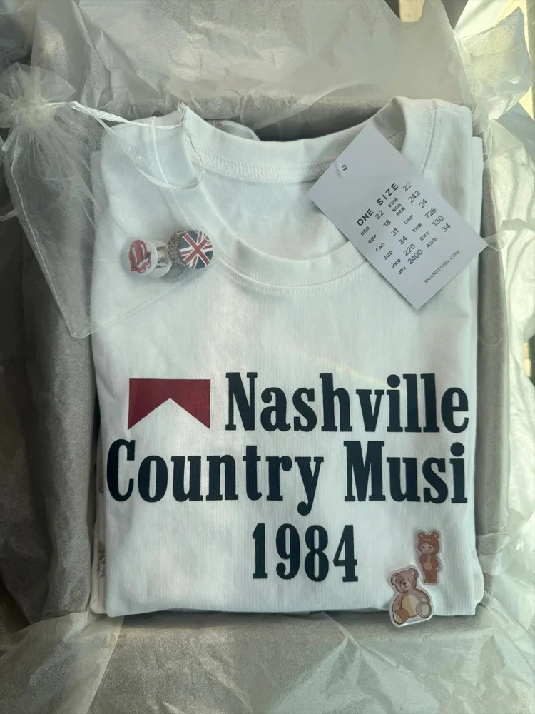 

Pure Cotton ort Sve T-irt ex Korean Letter Print Casual Top Qui Dry Summer Faion Commute Sle Loose Fit