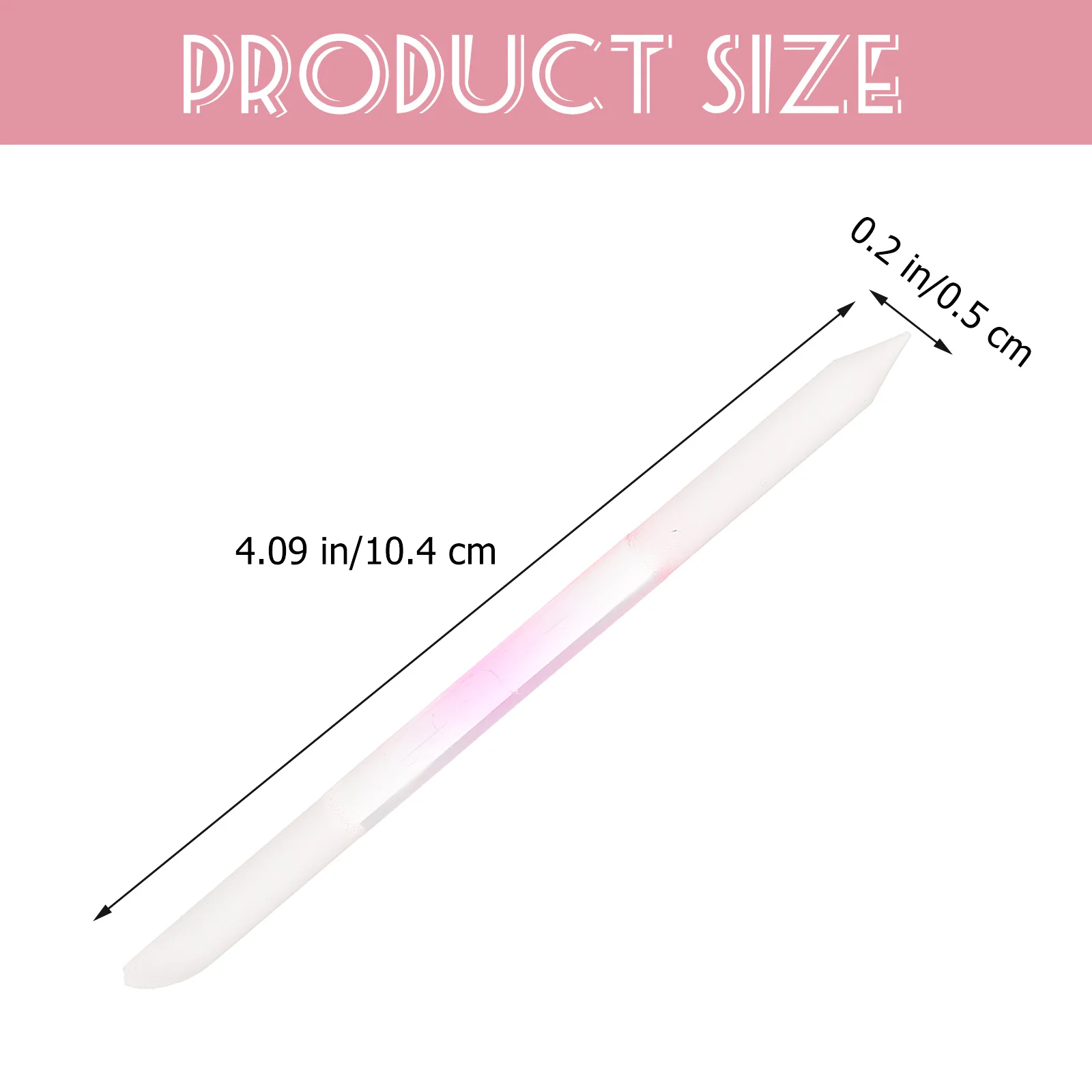

3Pcs Double Head Nail File Glass Manicure Tool Portable Stylish Design for Nail Polishing and Filing Professional Use Women