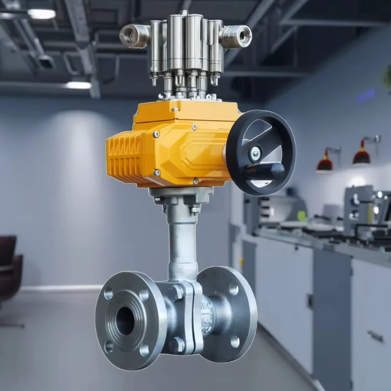 LNG 에틸렌 LPG 프로판 차단 및 조절 밸브용 특수 방폭 저온 전기 볼 밸브