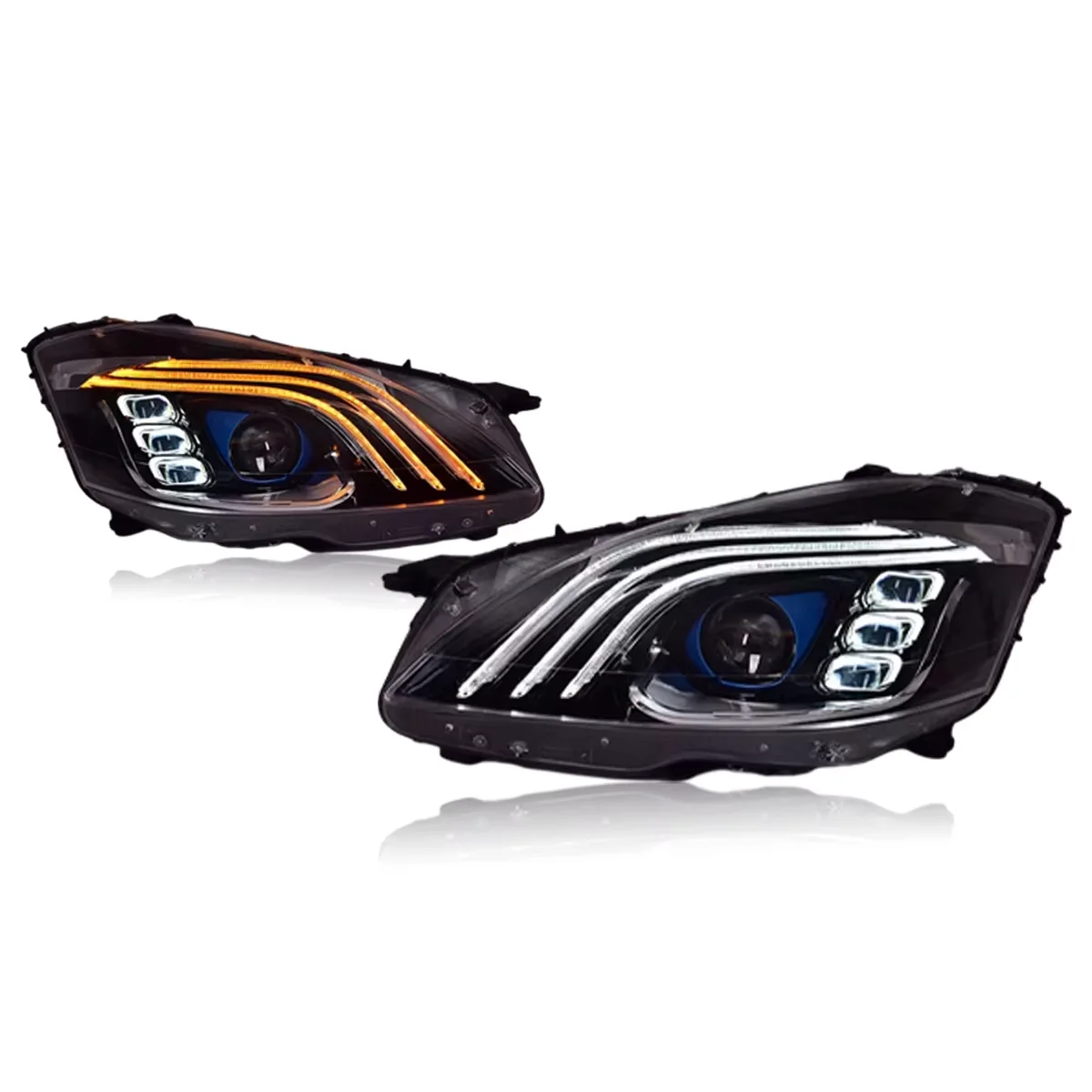 TYPY Car Lights for Mercedes Benz S-Class W221 Headlight 2006-2013 LED Head Lamp DRL Sequential Turn Signal High Low Beam
