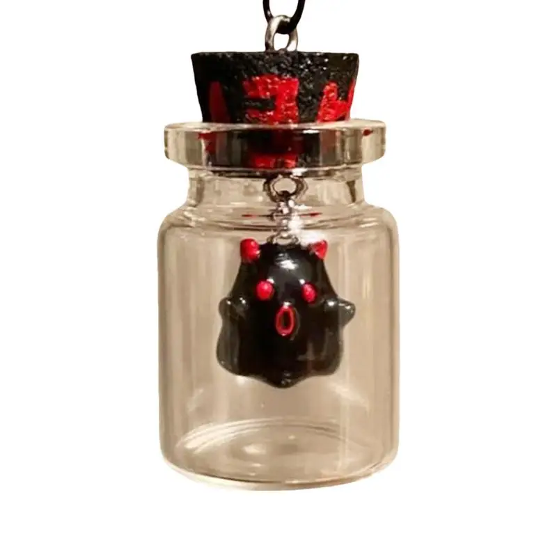 Adopt A Ghost Ghost Pendant Halloween Jewelry The Adopt A Ghost Necklace Little Ghost Trapped Inside A Bottle Cute Ghost