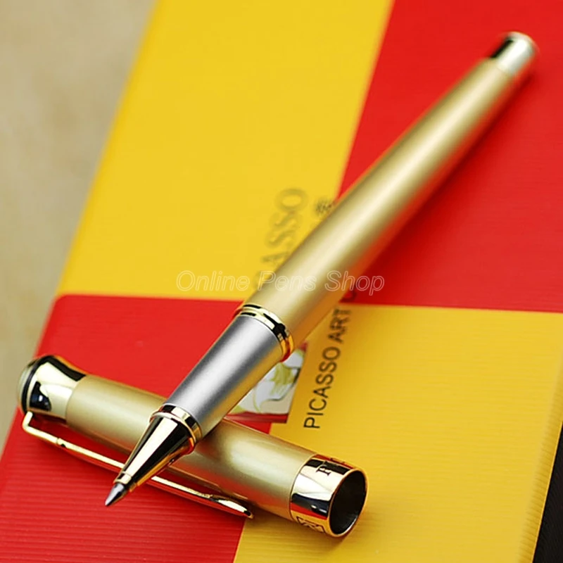 

Picasso Matel Golden Roller Ball Pen For Office & Home & School Writing BR003