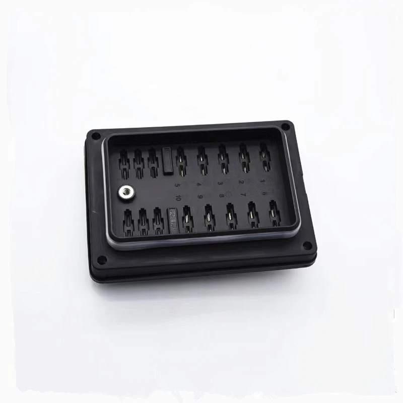 10 Way Car Waterproof  Blade Fuse Box Block Holder 12V-32V Boat Marine Fuse Box Holder With LED Indicator Light  5A 10A 15A 20A