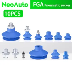 Pneumatic Vacuum Sucker FGA11 Double-layer Round Nozzle Organ Mouth Silicone Suction Cup Robot Automatic Manipulator Accessories