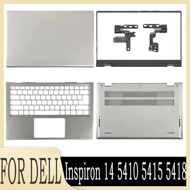 

New Laptop for Inspiron 14 5410 5415 5418 LCD Back Cover Front Bezel Hinges Palmrest Bottom Case Top Rear Lid 0CYT45 06M9P2