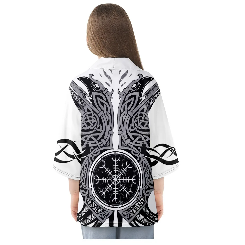 Fashion Design Japanese Kimono Summer Beach Yukata 3/4 Sleeve Shirt Haori Summer Casual Women Coat Tops