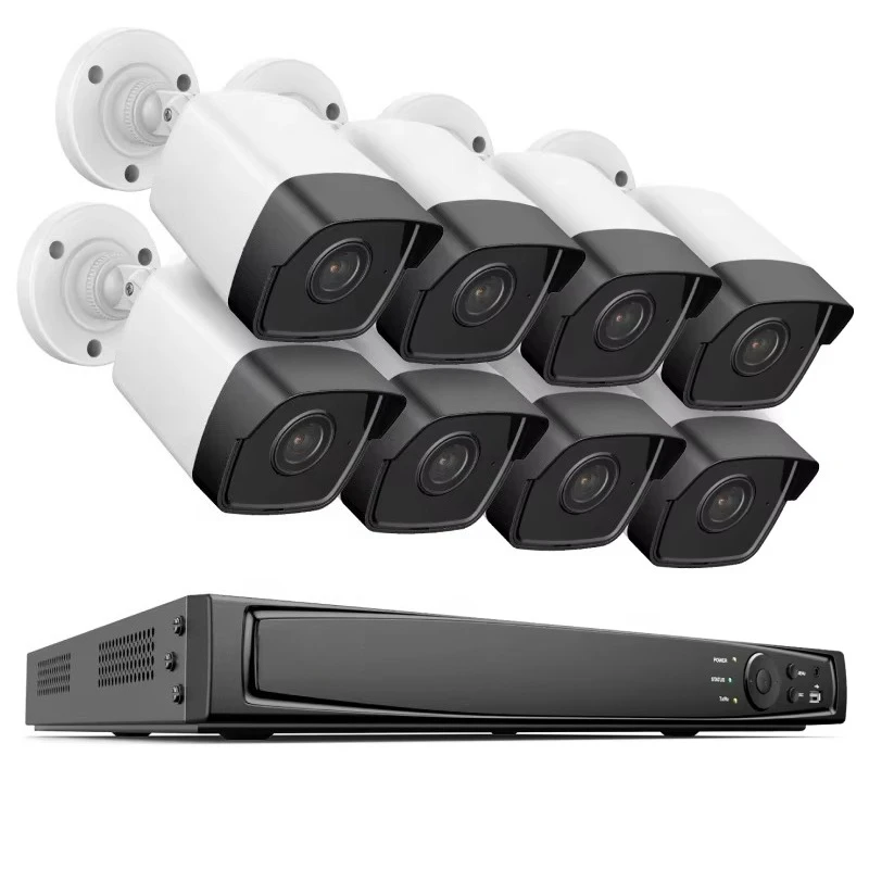 

ANNKE 16CH 12MP H.265 + PoE NVR Video Recorder System 8pcs 3K 5MP POE IP AI Microphone CCTV Network