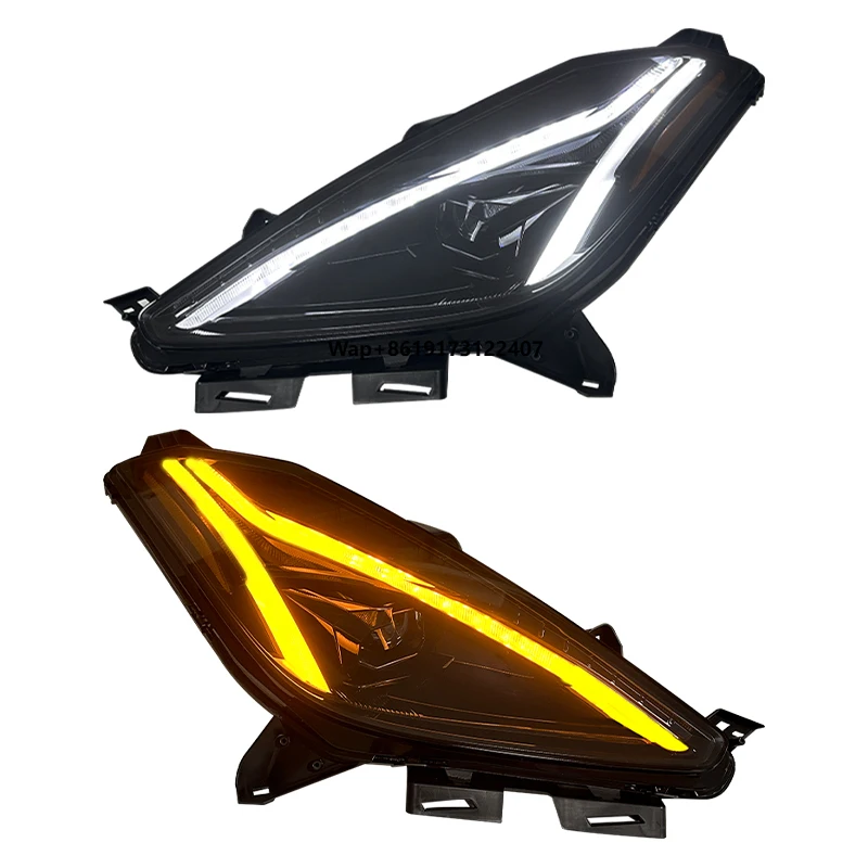 

For C7 2014 2019 Car Accessories Head Lamp Upgrade C8 LED Headlights Dynamic Turn Signal Front Lamp
